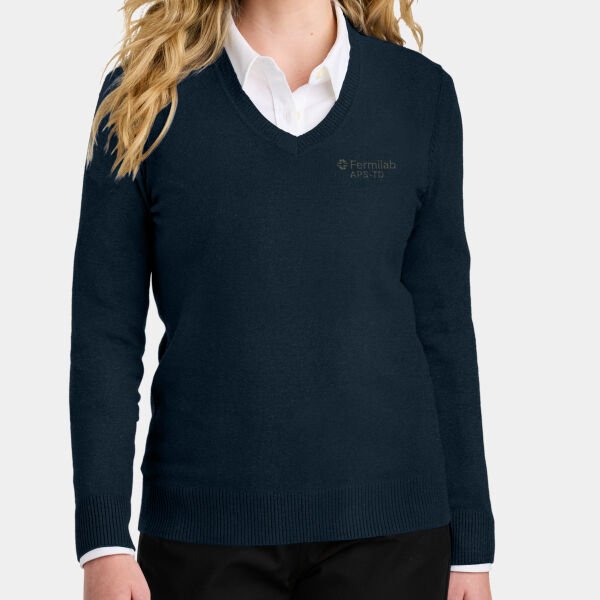 Women's Fermilab V-Neck Sweater Thumbnail